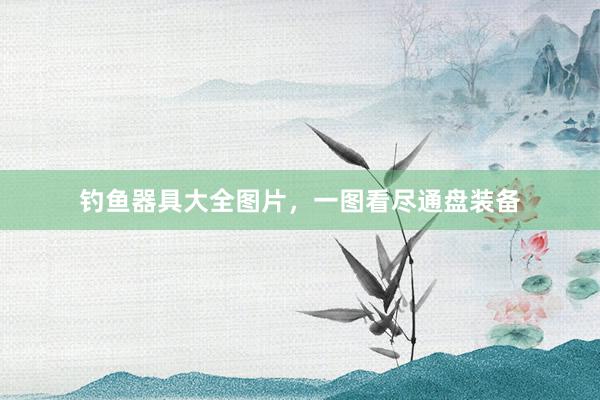 钓鱼器具大全图片，一图看尽通盘装备