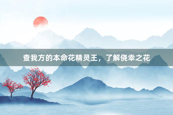 查我方的本命花精灵王，了解侥幸之花